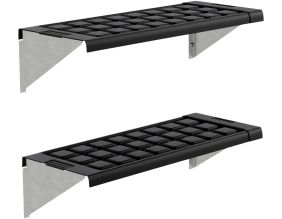 Kit d'étagères en PVC pour serre de jardin (Lot de 2)