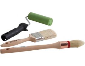 Kit peinture rouleau + queue de morue + brosse à réchampir