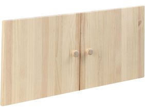 Kit de portes en pin massif pour étagères Gala (Pour étagères Gala de 79.6 cm de large)