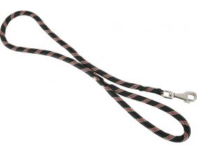 Laisse nylon corde 13 mm noire (6 mètres)