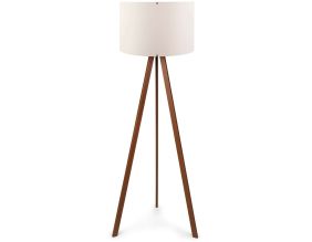Lampadaire en MDF et PVC Floor (Ecru et marron)