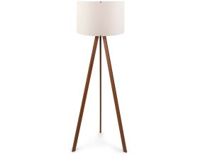 Lampadaire en MDF et PVC Floor (Ecru et marron)