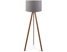 Lampadaire en MDF et PVC Floor (Gris et marron)