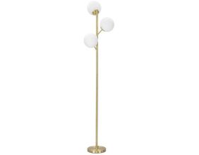 Lampadaire en métal doré 3 abat-jour Glamy 36 x 190 cm
