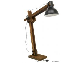 Lampe haute en bois recyclé et métal teinté Archi