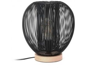 Lampe boule filaire à poser 26 cm (Noir)