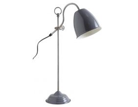 Lampe de bureau en métal laqué (Gris foncé)