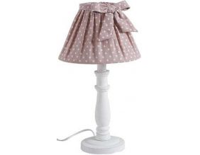 Lampe de chevet Shabby choc 40cm (Rose)