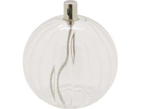 Lampe à huile en verre strié Sphere (11 x 12 cm)