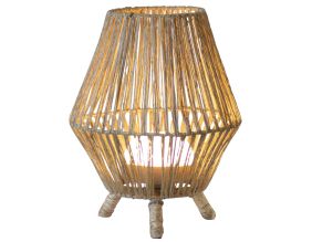 Lampe de jardin en jute  Sisine 30 cm