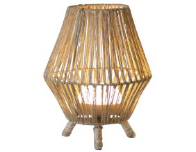 Lampe de jardin en jute  Sisine 30 cm