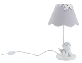 Lampe en métal avec ange