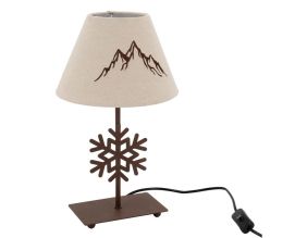 Lampe à poser métal découpé Chatel (Flocon)