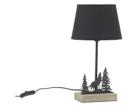 Lampe en métal montagne (Loup )