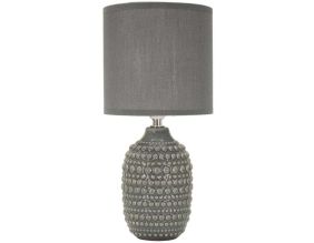 Lampe à poser en céramique Points 15 x 30.5 cm (Gris)