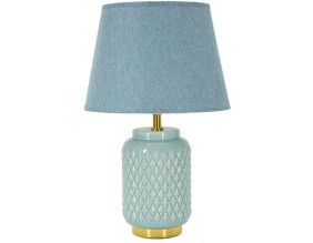 Lampe à poser en céramique Square 28 x 44 cm (Bleu clair)