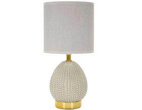 Lampe à poser en céramique  et métal Flavi 15 x 30.5 cm (Gris)