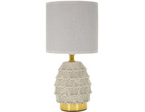 Lampe à poser en céramique et métal Pigny 15 x 30.5 cm (Crème)