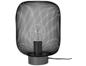Lampe à poser grille noire mat
