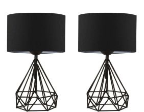 Lampe à poser en métal Loc (Lot de 2)