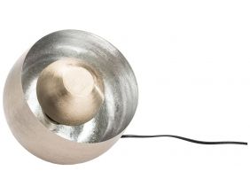 Lampe à poser en métal argenté Samuel (20.5 cm)