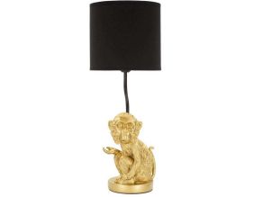 Lampe à poser en métal doré Monkey 20 x 51.5 cm