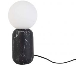 Lampe à poser en métal effet marbre Gala (Noir)