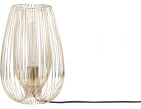 Lampe à poser en métal filaire Lucid gold (33 cm)