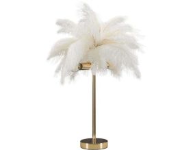 Lampe à poser en métal et plastique Palm 40 x 55 cm (Blanc)