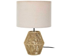 Lampe à poser avec abat-jour corde tressée Lina