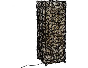 Lampe en rotin ajouré 65 cm