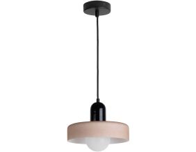 Lampe suspendue en verre Opaco Grato (Noir)