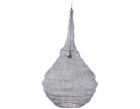 Lampe suspension métal gris blanchi (Diamètre 60cm)