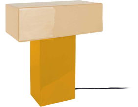 Lampe de table Grato Recto (Ocre et jaune pâle)