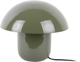 Lampoe à poser en métal émaillé Fat Mushroom (Vert jungle)