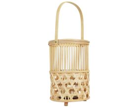 Lanterne en bambou tressé 22 x 55 cm