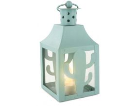 Lanterne colorée avec chauffe-plat LED Exotique (Cactus)