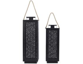Lanterne en métal ajouré (Lot de 2)