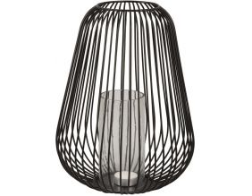 Lanterne en métal filaire Illuminate 22.5 x 30 cm (Noir)