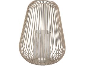 Lanterne en métal filaire Illuminate 22.5 x 30 cm (Gris foncé)