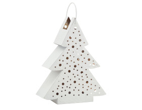 Lanterne en métal laqué Sapin