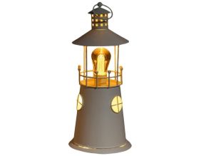 Lanterne en métal phare 36 cm