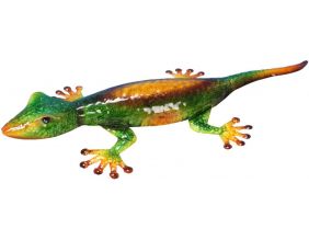 Lézard gecko en métal décoratif 56 cm