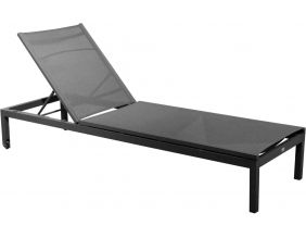 Lit de soleil en aluminium Thema (Gris)