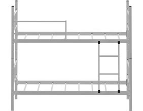 Lit superposé en métal 200 x 90 cm Defne (Blanc)