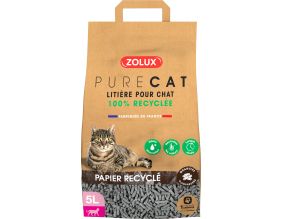 Litière éco conçue en papier recyclé Purecat (5 litres)