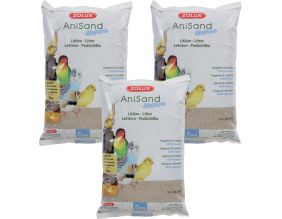 Litière sable Anisand nature (Lot de 3)
