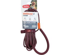 Longe ronde en silicone rouge Bivouak (15 m)