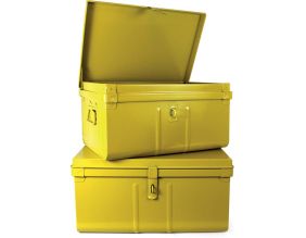 Lot de 2 coffres en métal Habitat (Miel)
