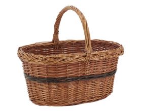 Panier Lucette en osier buff (Droit)